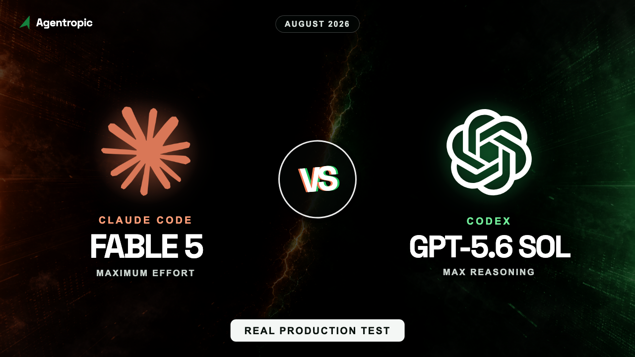 Claude Fable 5 vs GPT-5.6 Sol production benchmark